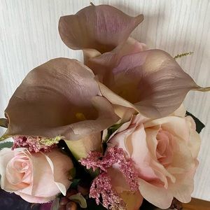 Pink Calla Lily and Rose Bouque